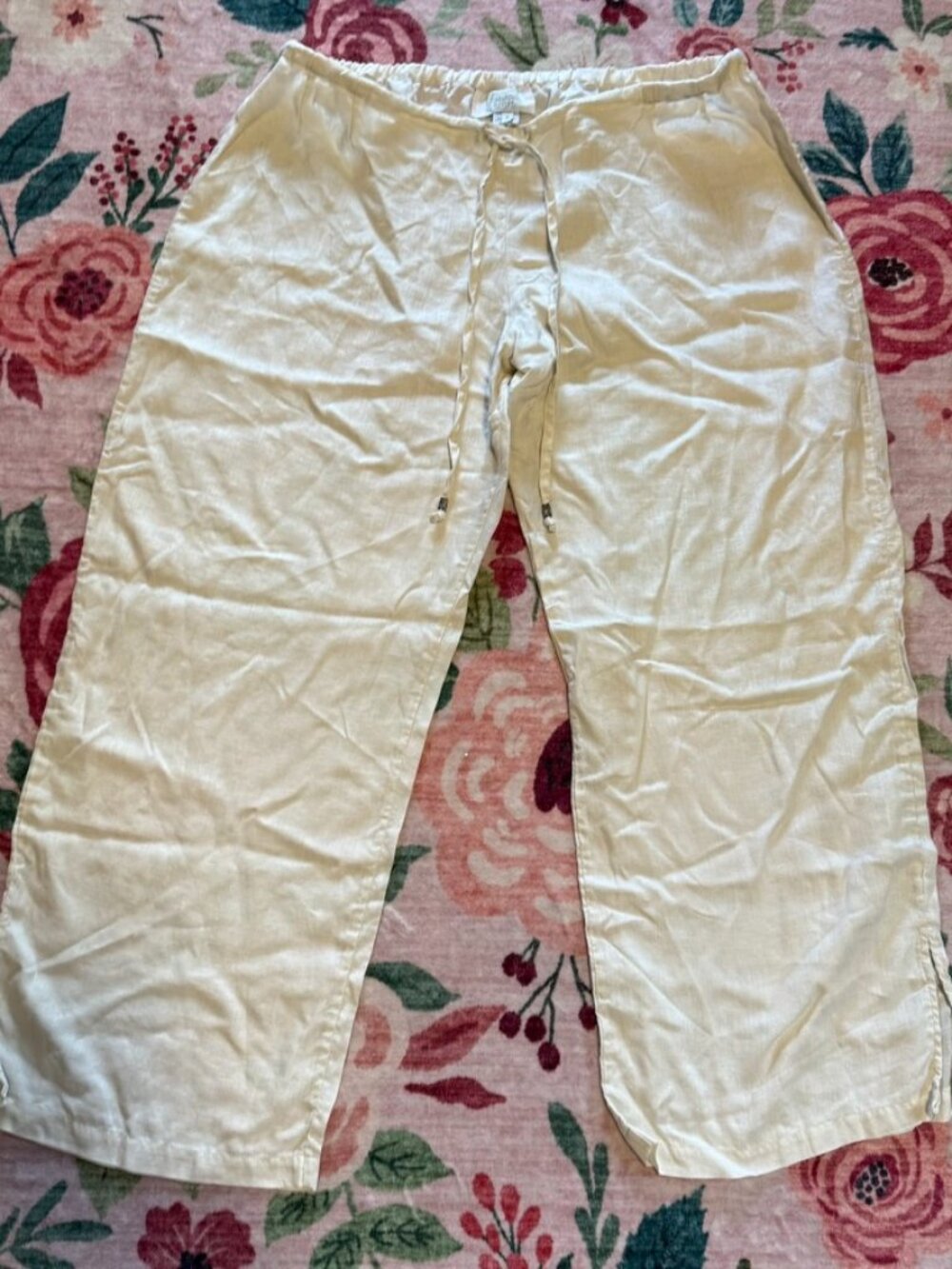 Loose Fitting Cream Pants